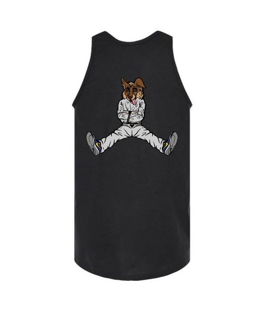 CrazyTrainApparel - STRAITJACKET - BROWN WOLF - Black Tank Top