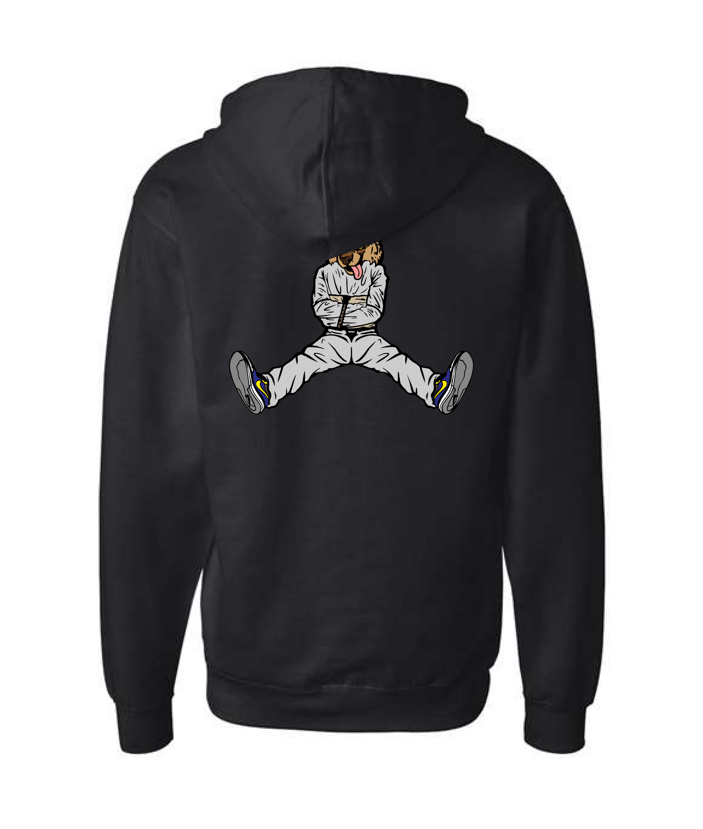 V-CTATOP - STRAITJACKET - BROWN WOLF - Black Zip Up Hoodie