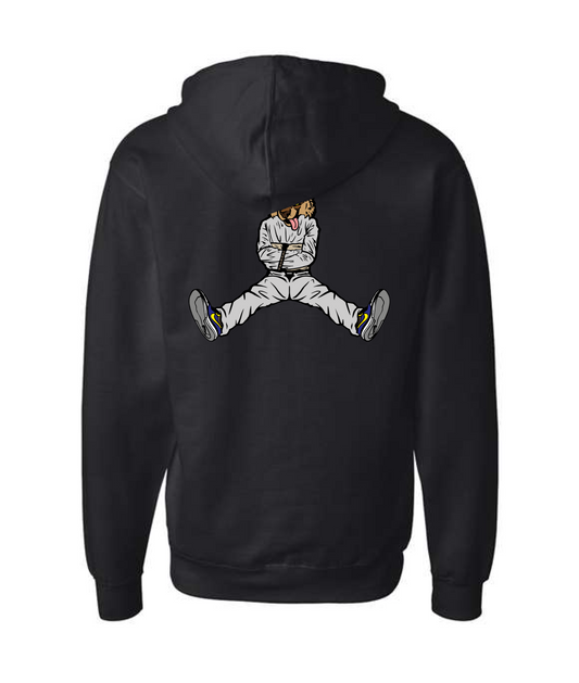V-CTATOP - STRAITJACKET - BROWN WOLF - Black Zip Up Hoodie