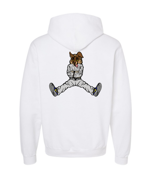CrazyTrainApparel - STRAITJACKET - BROWN WOLF - White Hoodie