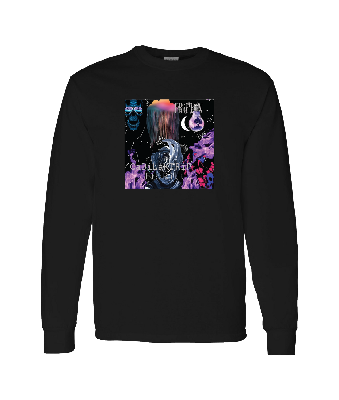 CaDiLaKTRiP - TRiPPiN Ft. Rittz - Black Long Sleeve T