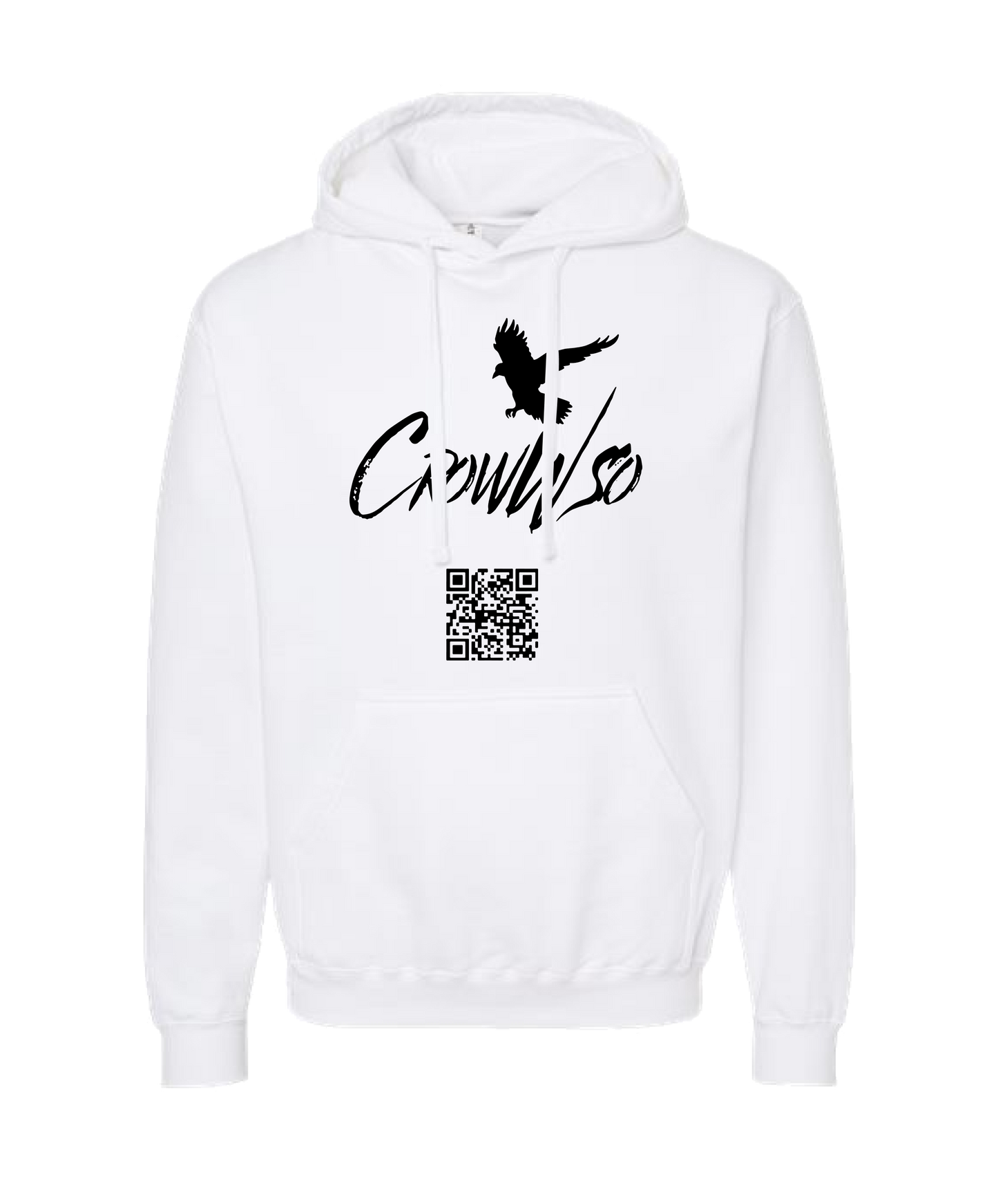 CrowWsoFly - Crow - White Hoodie