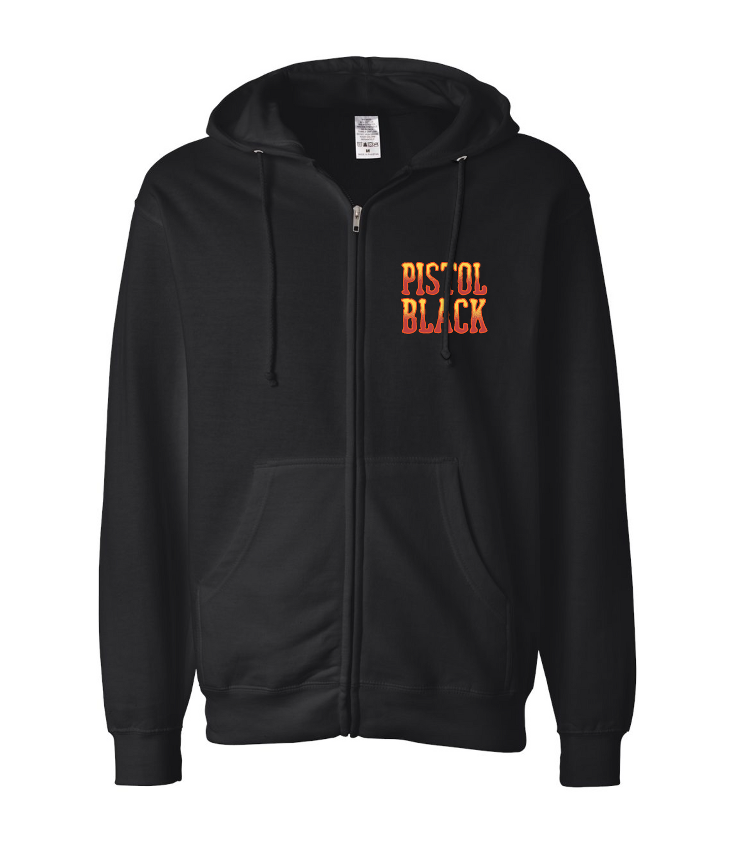 Pistol Black - Black Zip Hoodie