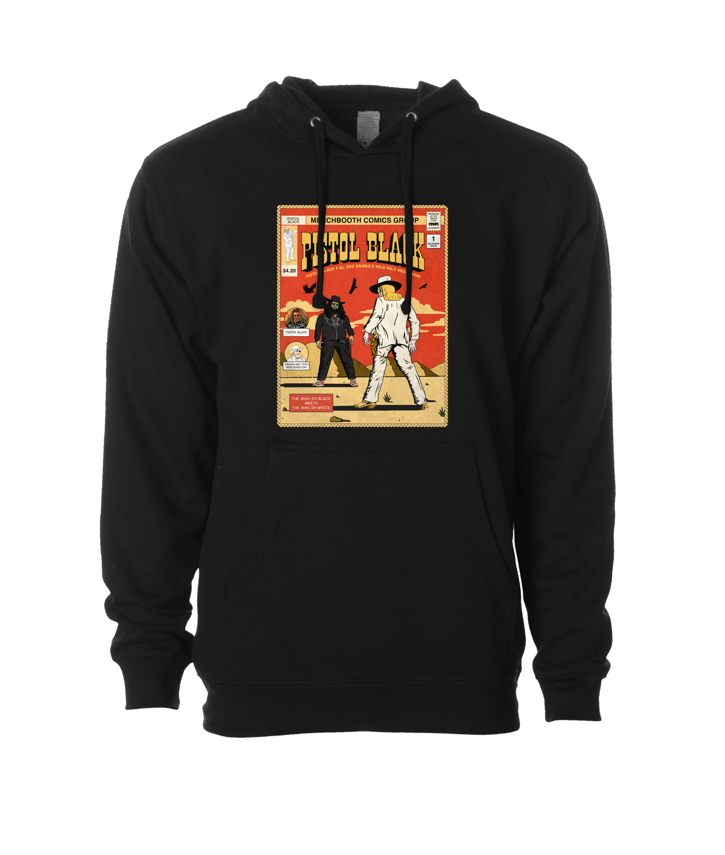 Pistol Black - Merchbooth Comics Group - Black Hoodie