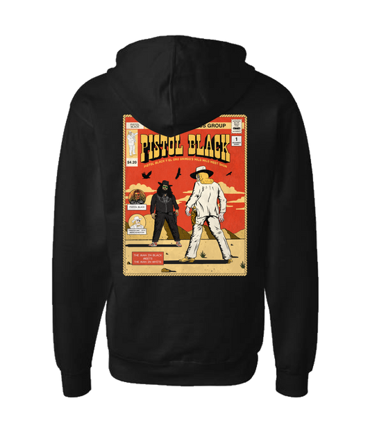 Pistol Black - Merchbooth Comics Group - Black Zip Up Hoodie