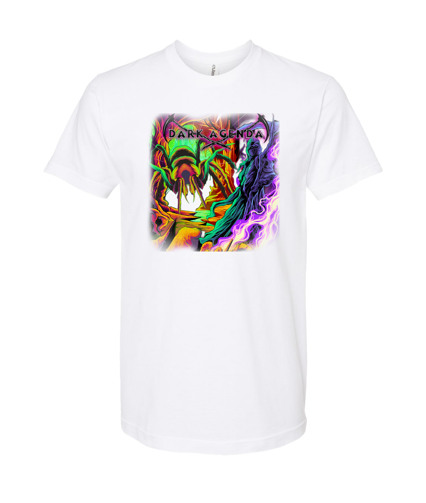 Dark Agenda - Colored Spider - White T-Shirt