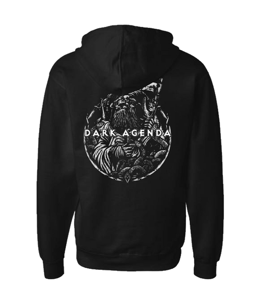 Dark Agenda - Logo 2 - Black Zip Up Hoodie