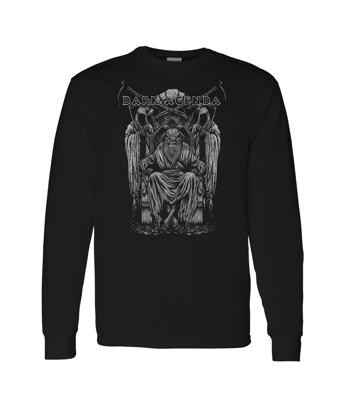 Dark Agenda - Goat Throne - Black Long Sleeve T