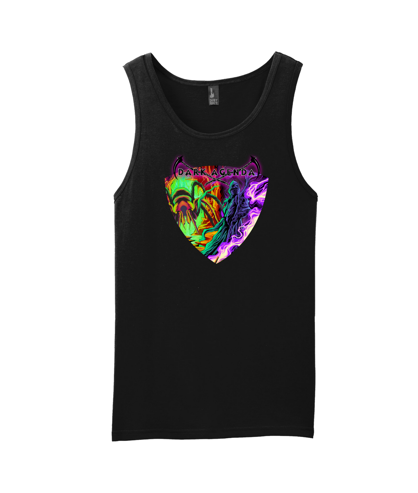 Dark Agenda - Colored Logo - Black Tank Top