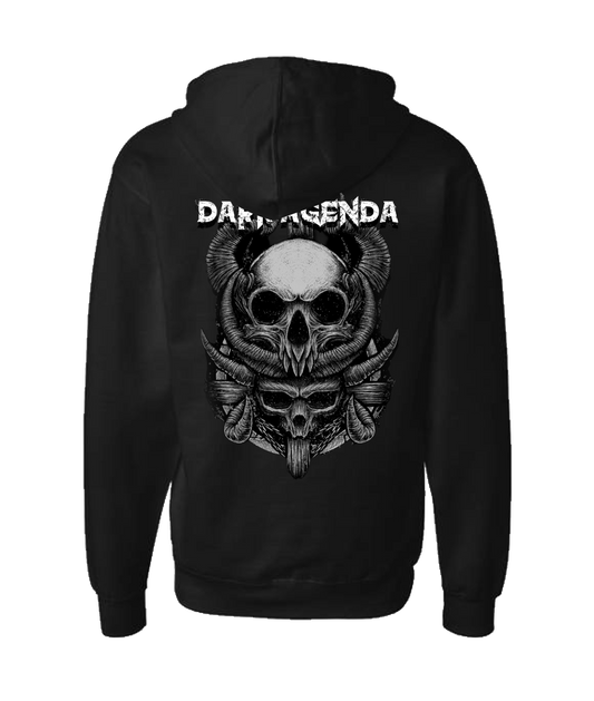 Dark Agenda - Double - Black Zip Up Hoodie