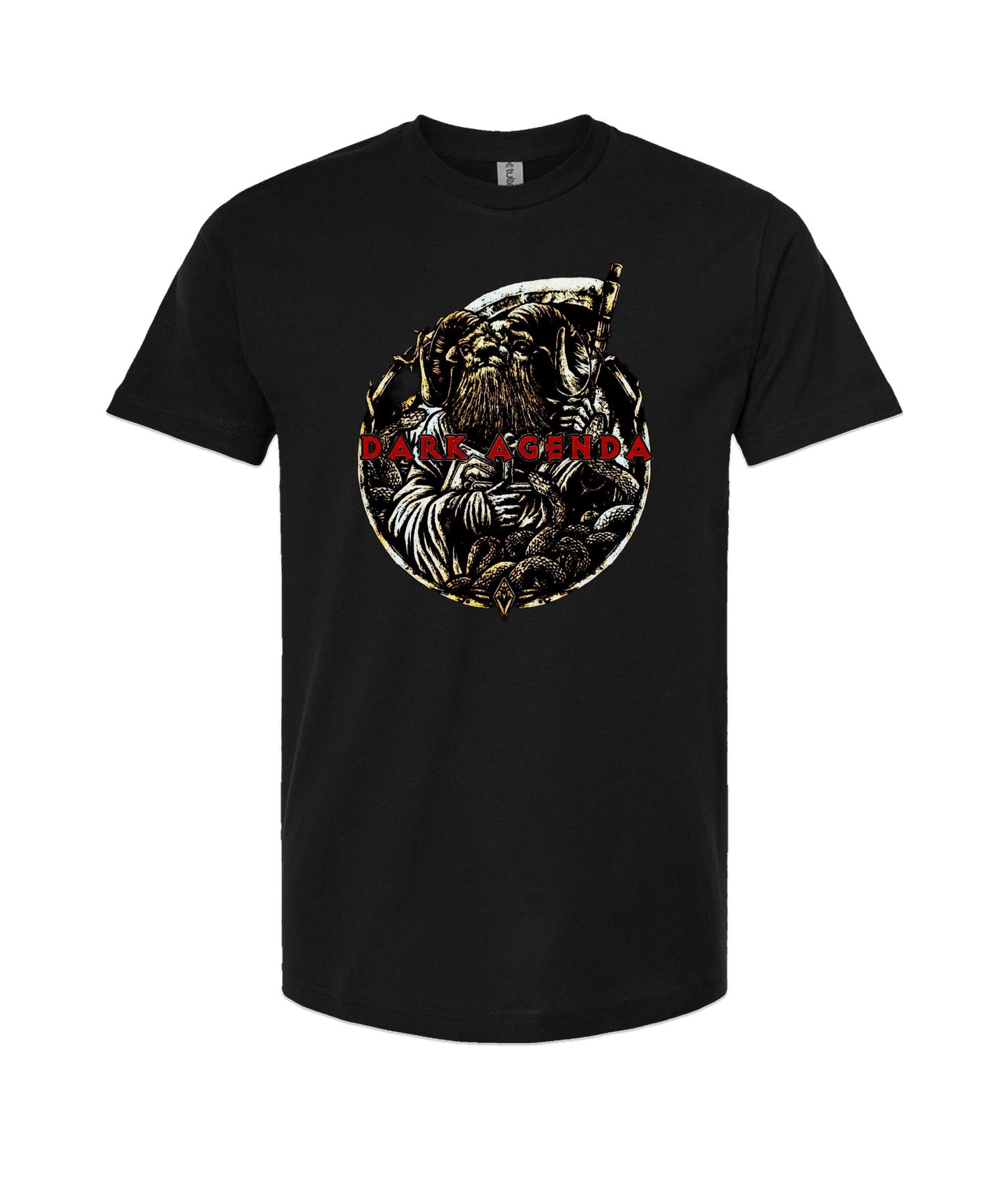 Dark Agenda - Red Goat - Black T-Shirt