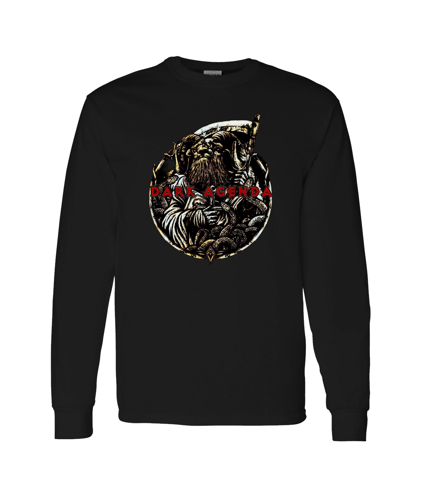 Dark Agenda - Red Goat - Black Long Sleeve T