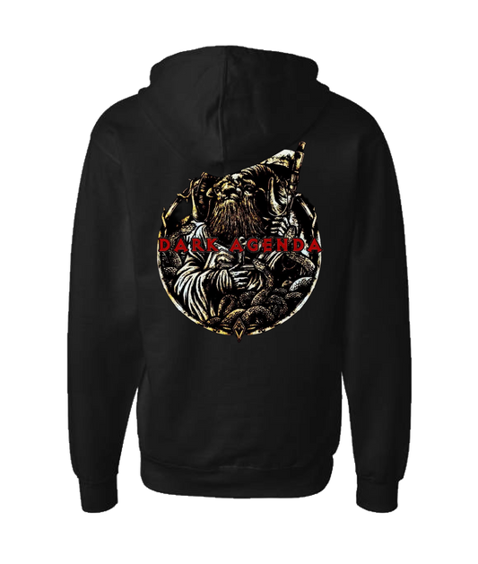 Dark Agenda - Red Goat - Black Zip Up Hoodie