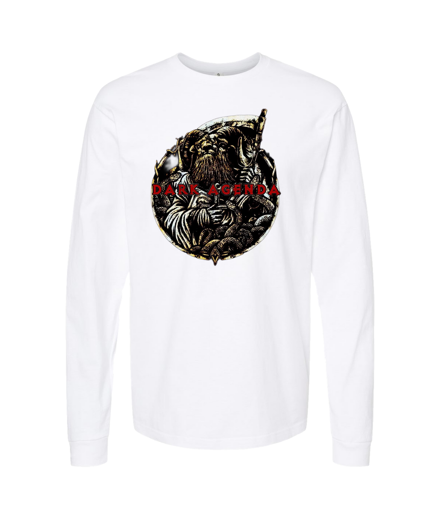 Dark Agenda - Red Goat - White Long Sleeve T