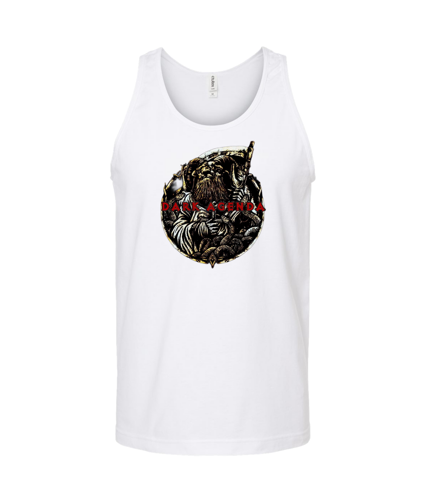 Dark Agenda - Red Goat - White Tank Top