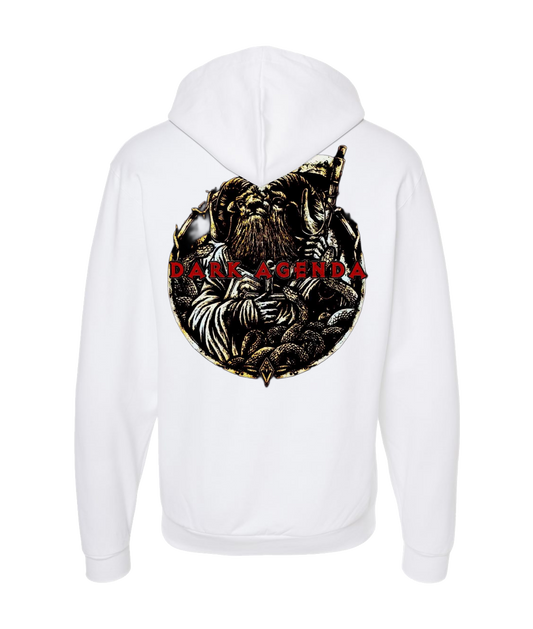 Dark Agenda - Red Goat - White Zip Up Hoodie