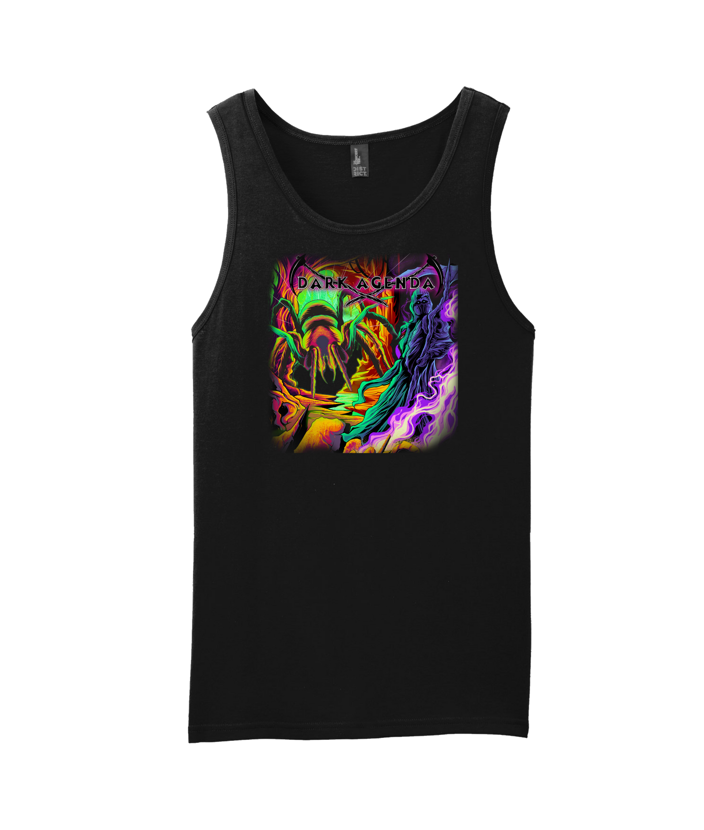 Dark Agenda - Colored Spider - Black Tank Top