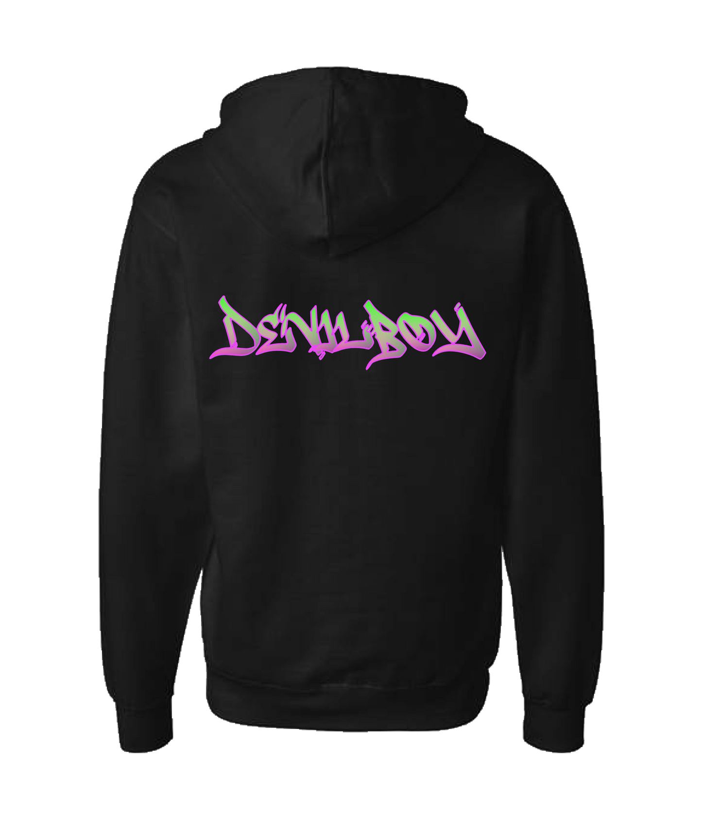 V-DBOTOP - DESIGN 2 - Black Zip Up Hoodie
