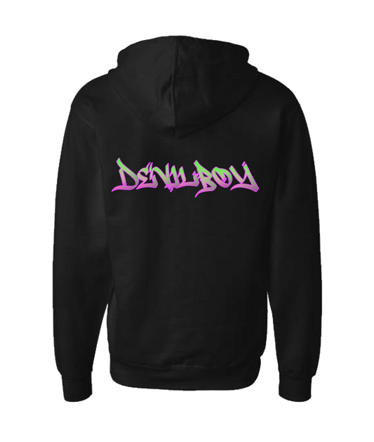 V-DBOTOP - DESIGN 2 - Black Zip Up Hoodie