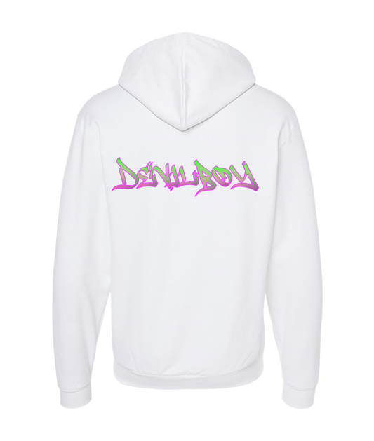 V-DBOTOP - DESIGN 2 - White Zip Up Hoodie