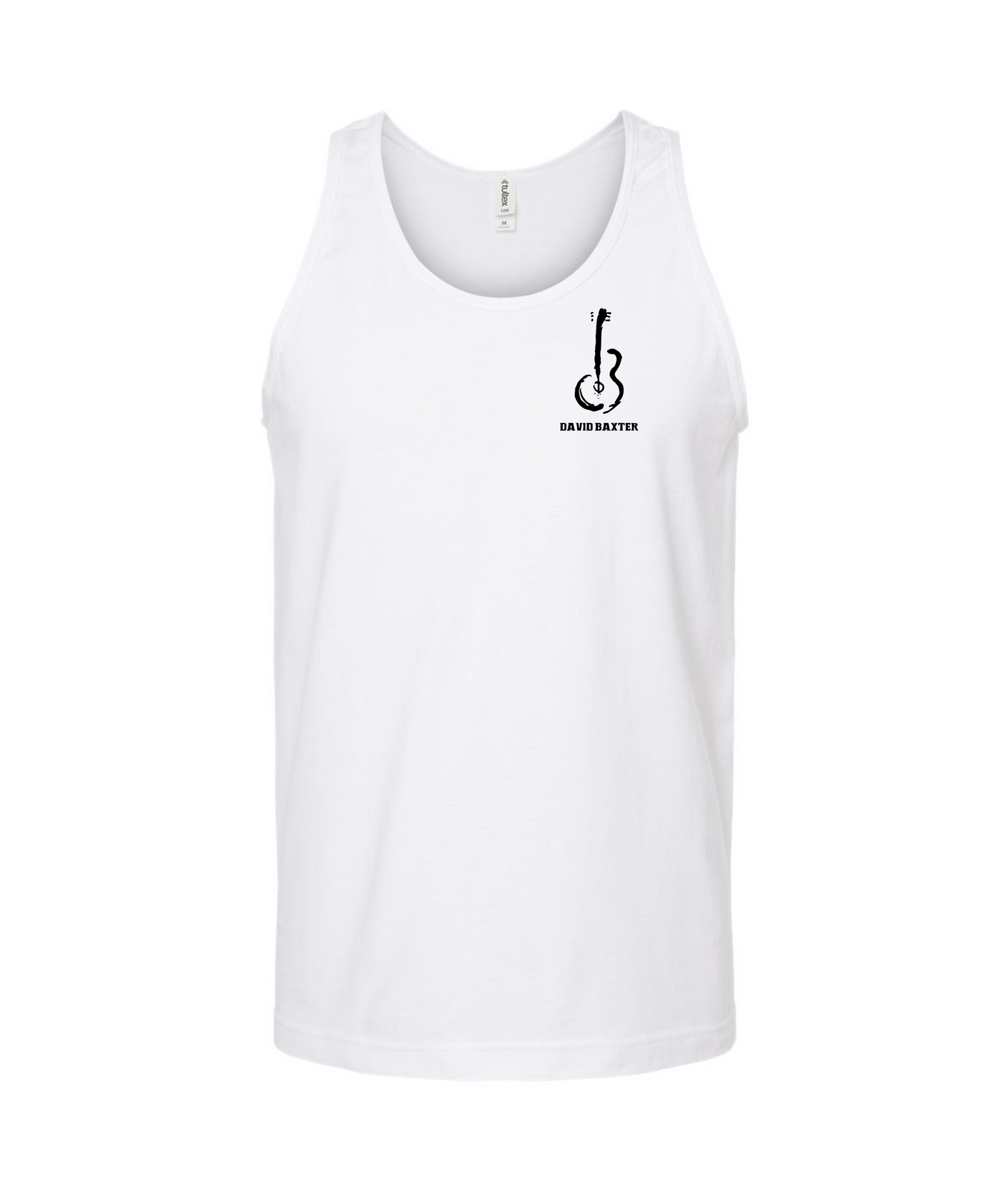 David Wayne Baxter - Guitar Logo - White Tank Top