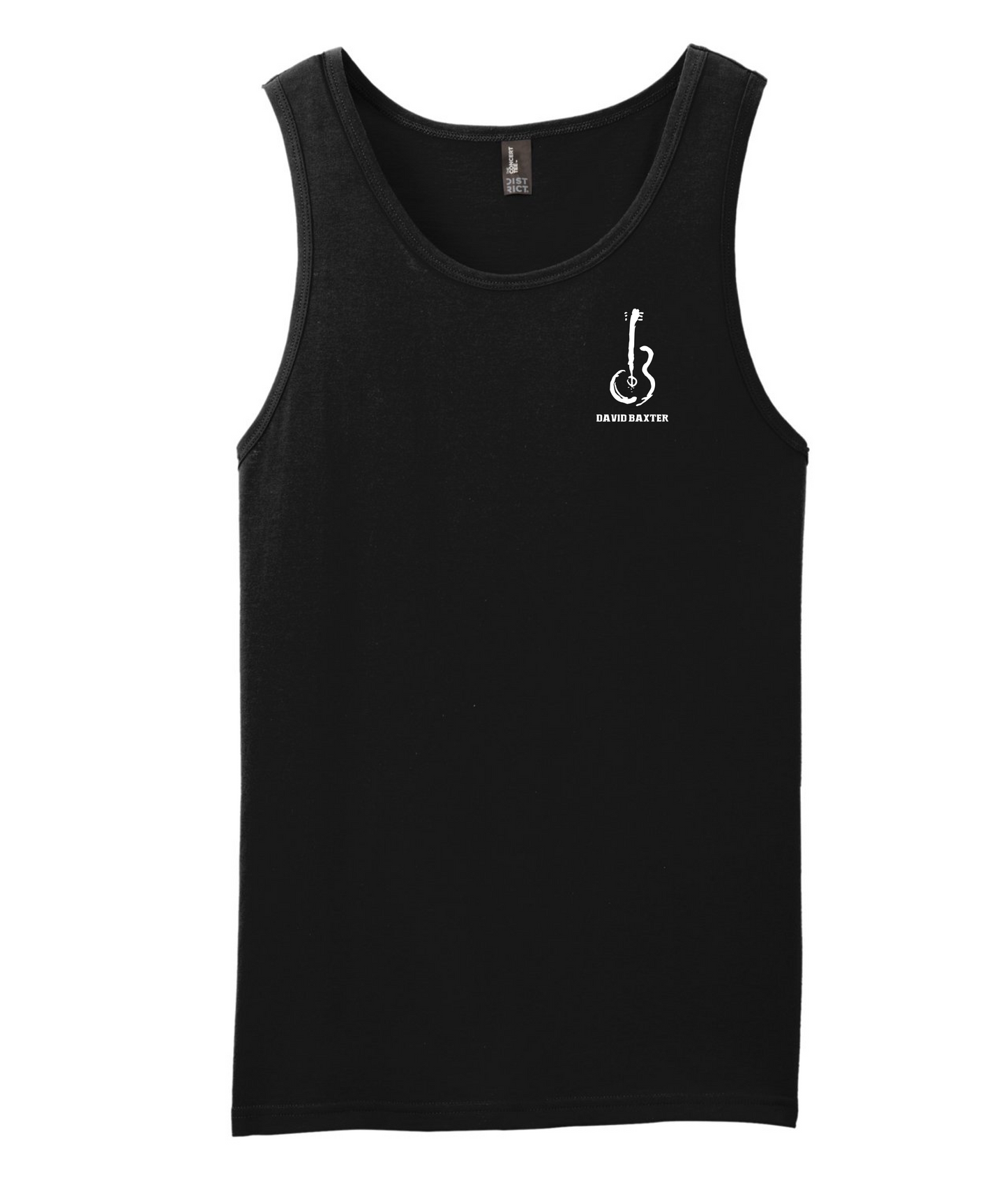 David Wayne Baxter - Guitar Logo - Black Tank Top