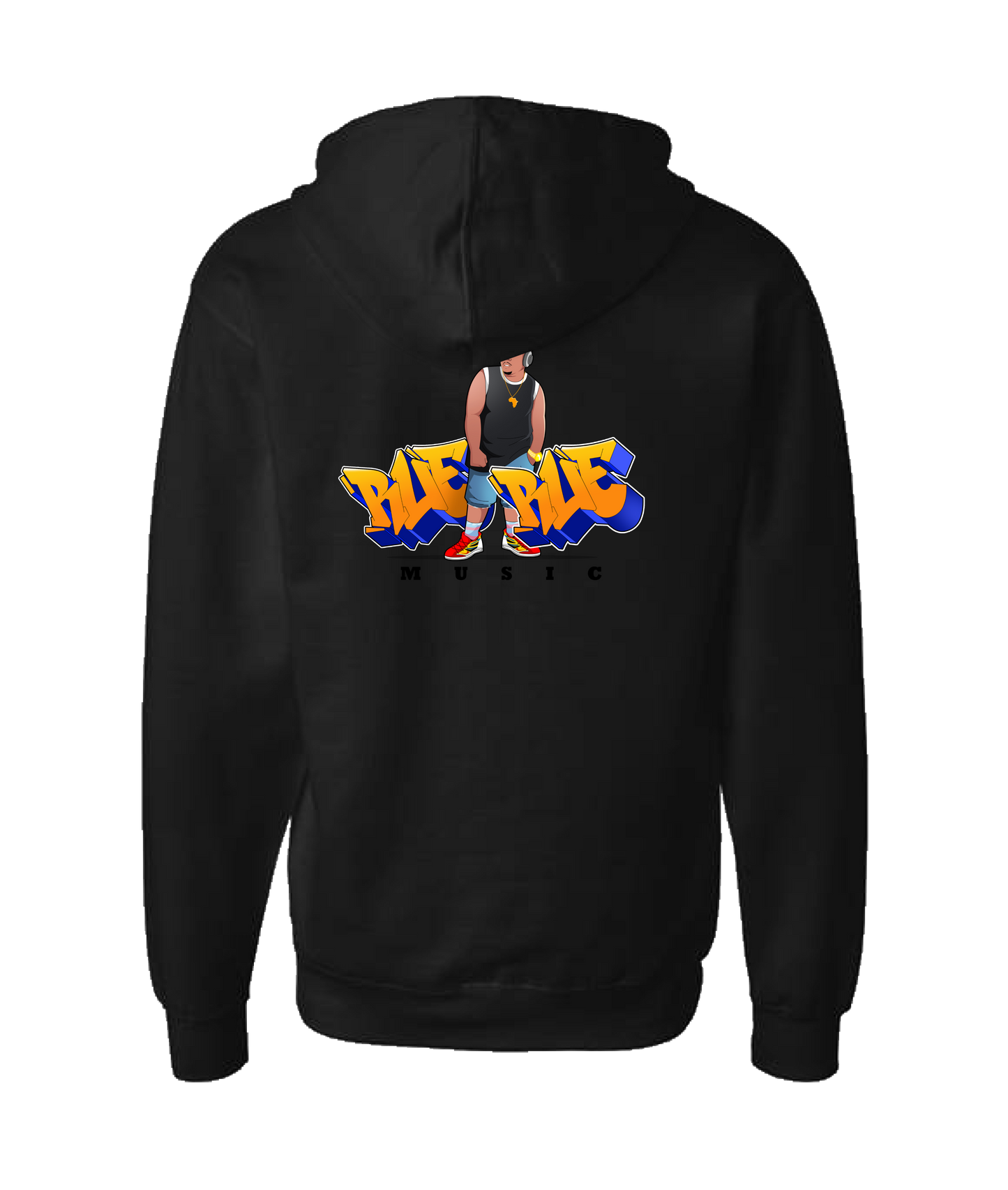 V-DCMCTOP - RUE - Black Zip Up Hoodie