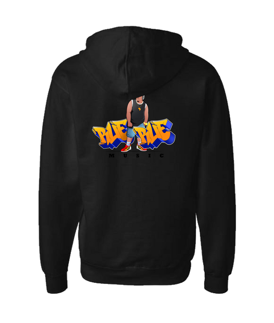 V-DCMCTOP - RUE - Black Zip Up Hoodie