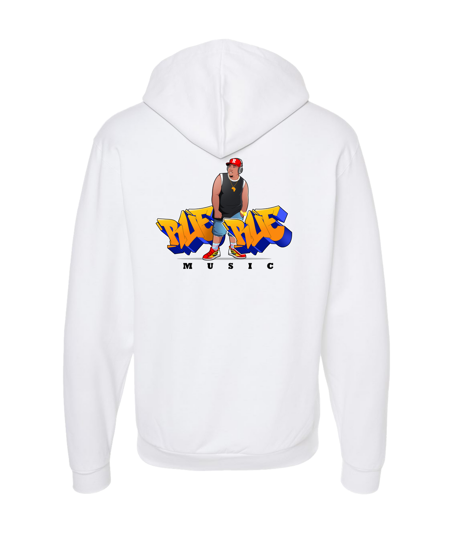 Dynamic Cert Music Collective - RUE - White Zip Up Hoodie