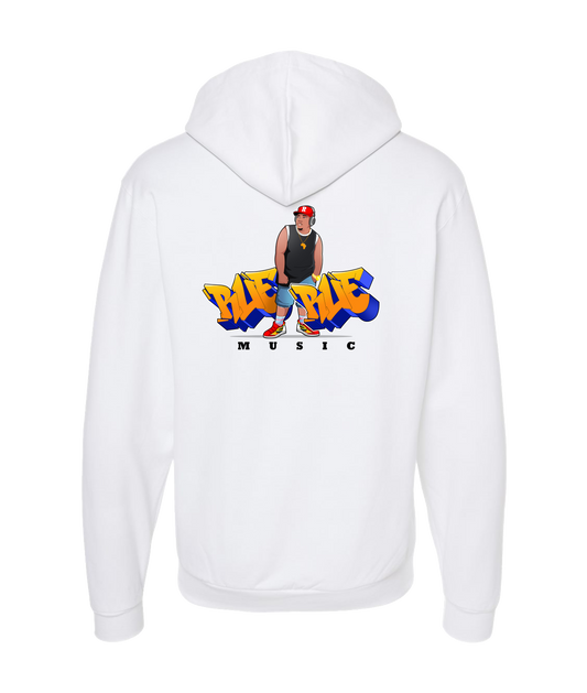 Dynamic Cert Music Collective - RUE - White Zip Up Hoodie