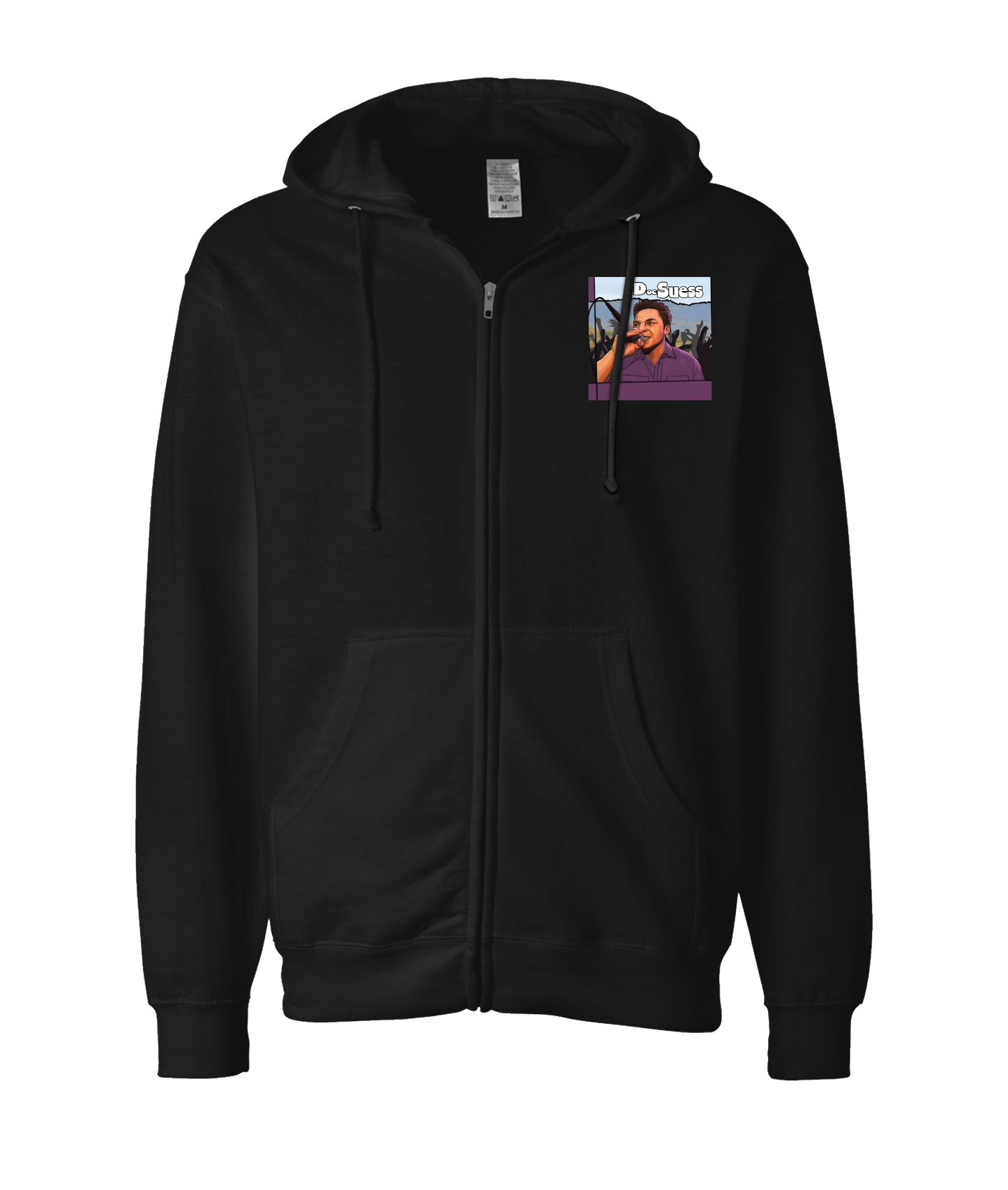 DocSuessMusic - Album Cover - Black Zip Up Hoodie