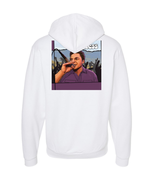 DocSuessMusic - Album Cover - White Zip Up Hoodie