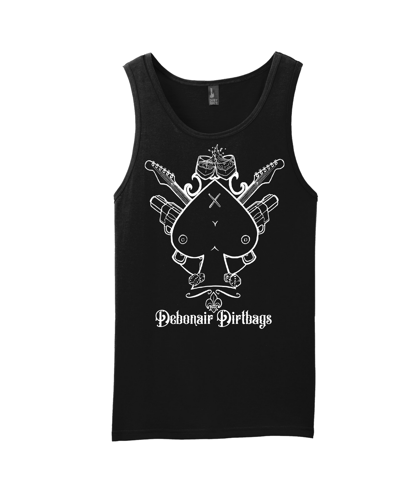 Debonair Dirtbags - Bubon Logo - Black Tank Top