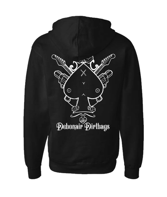 Debonair Dirtbags - Bubon Logo - Black Zip Up Hoodie