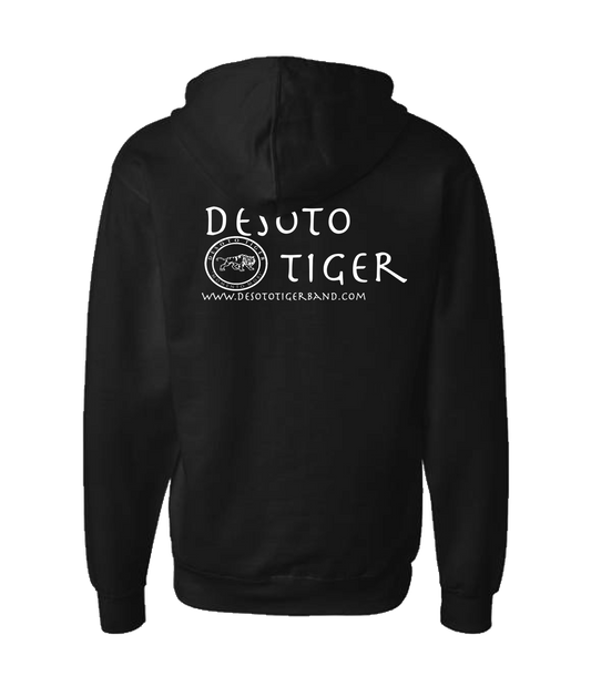 Desoto Tiger - LOGO 2 - Black Zip Up Hoodie