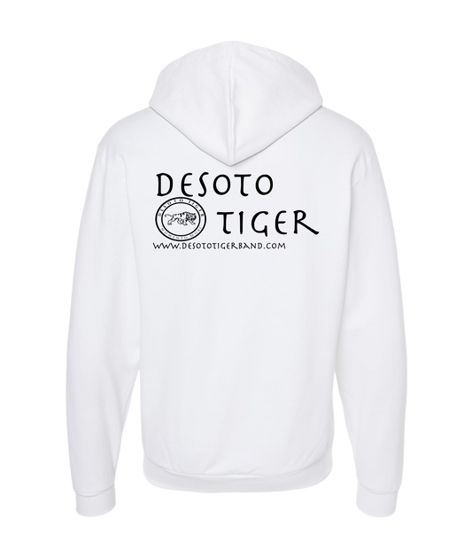 Desoto Tiger - LOGO 2 - White Zip Up Hoodie