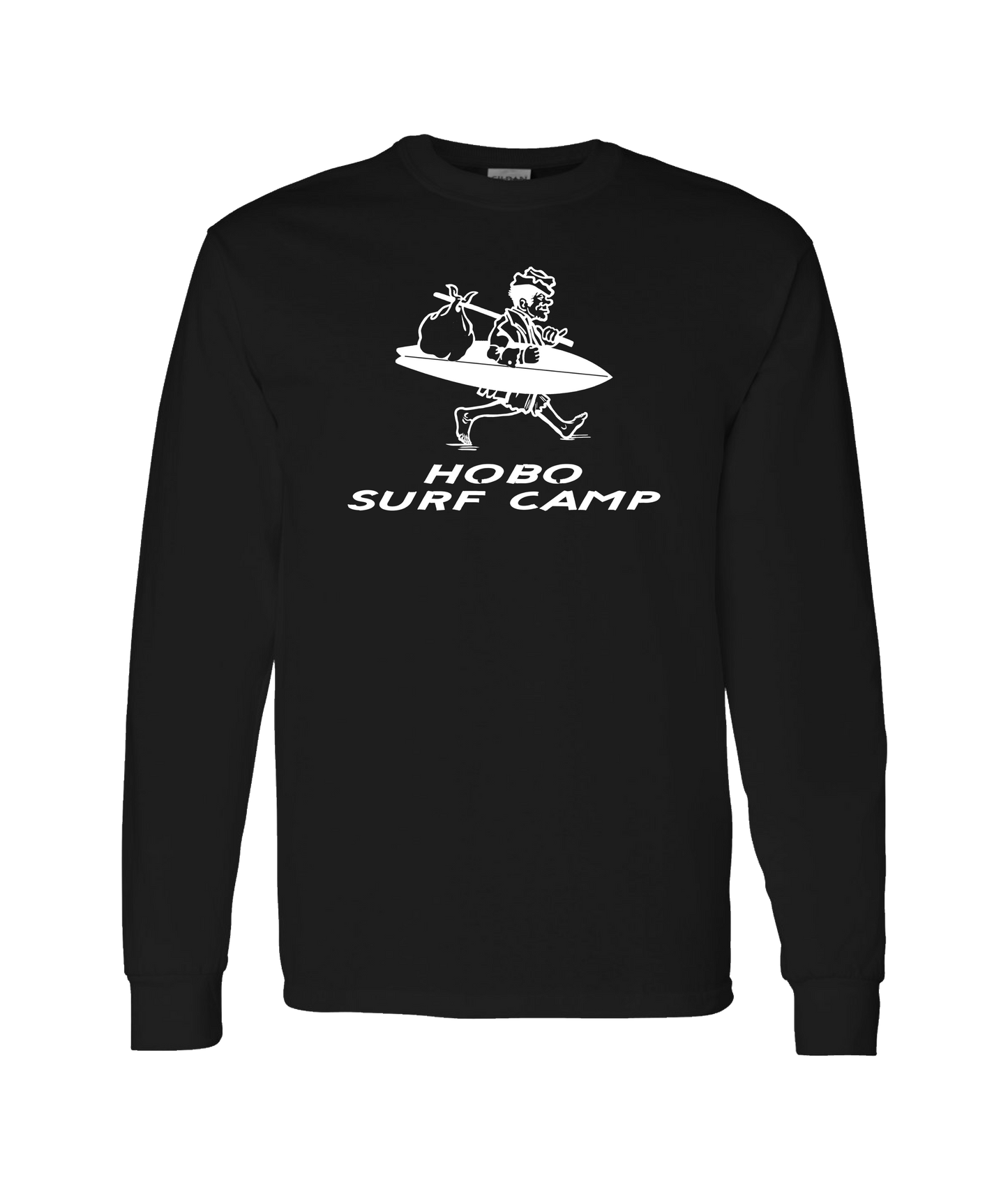 Dugz Shirtz - Hobo Surf Camp - Black Long Sleeve T