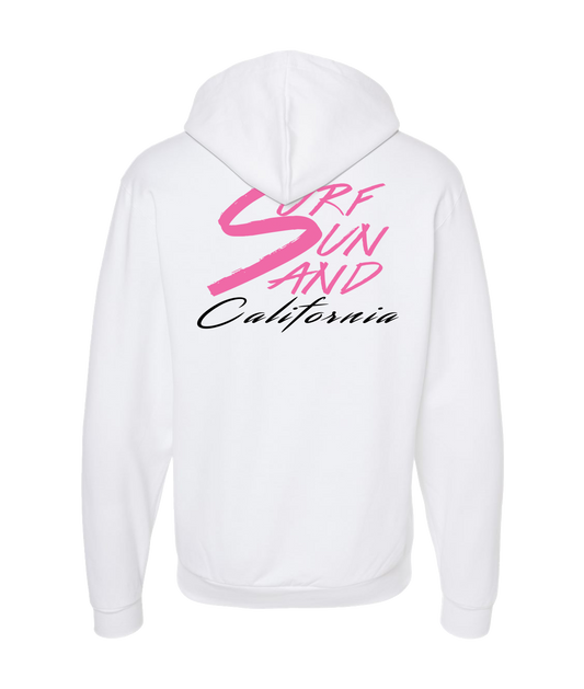 Dugz Shirtz - Surf, Sun, And California - White Zip Up Hoodie