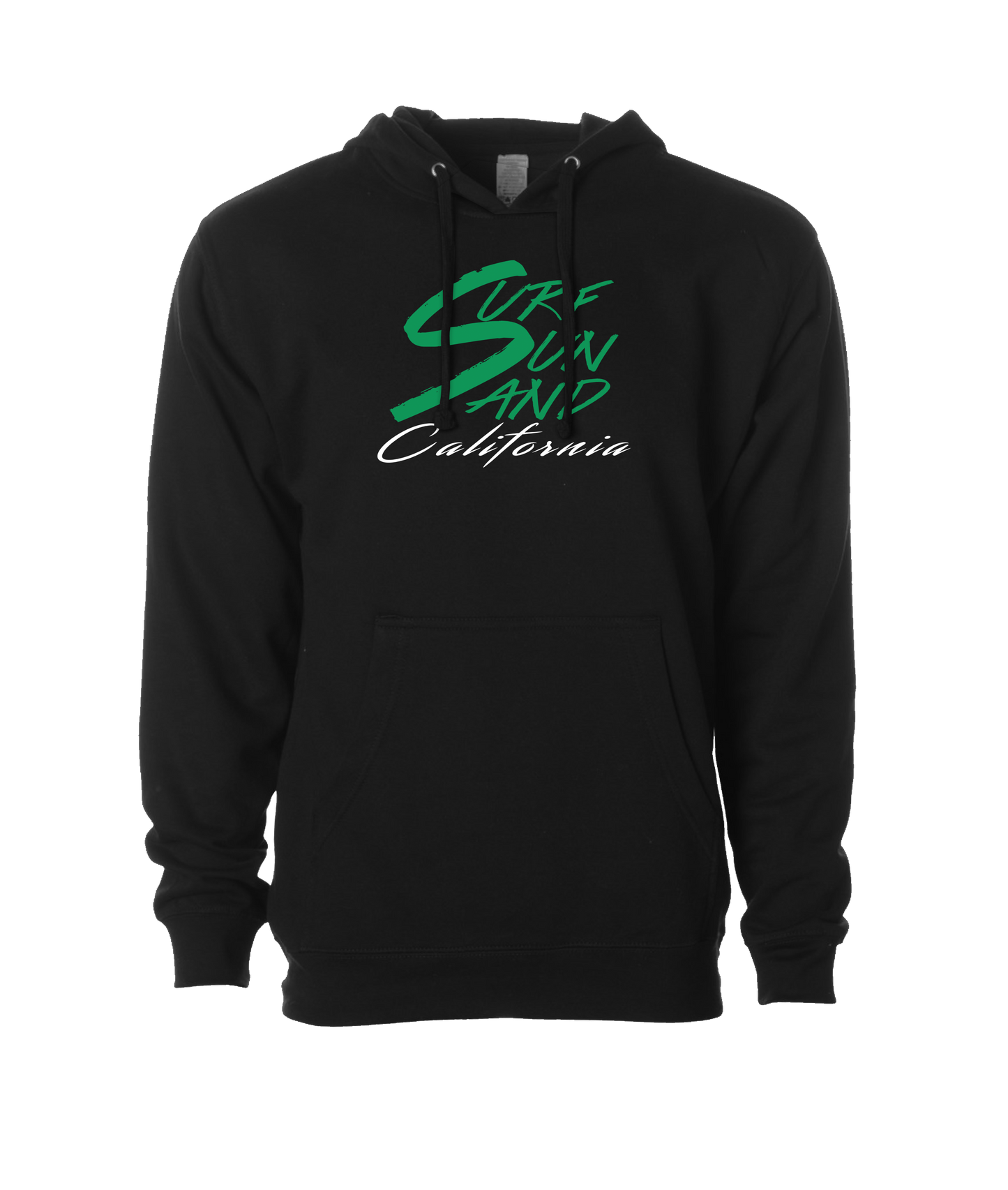 Dugz Shirtz - Surf, Sun, And California - Black Hoodie