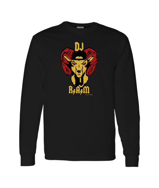 DJ R.A.M - Logo - Black Long Sleeve T