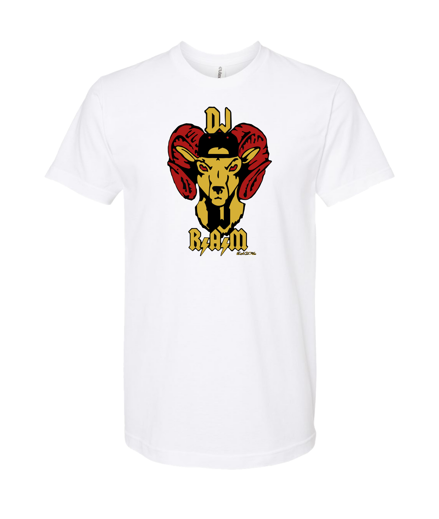 DJ R.A.M - Logo - White T Shirt