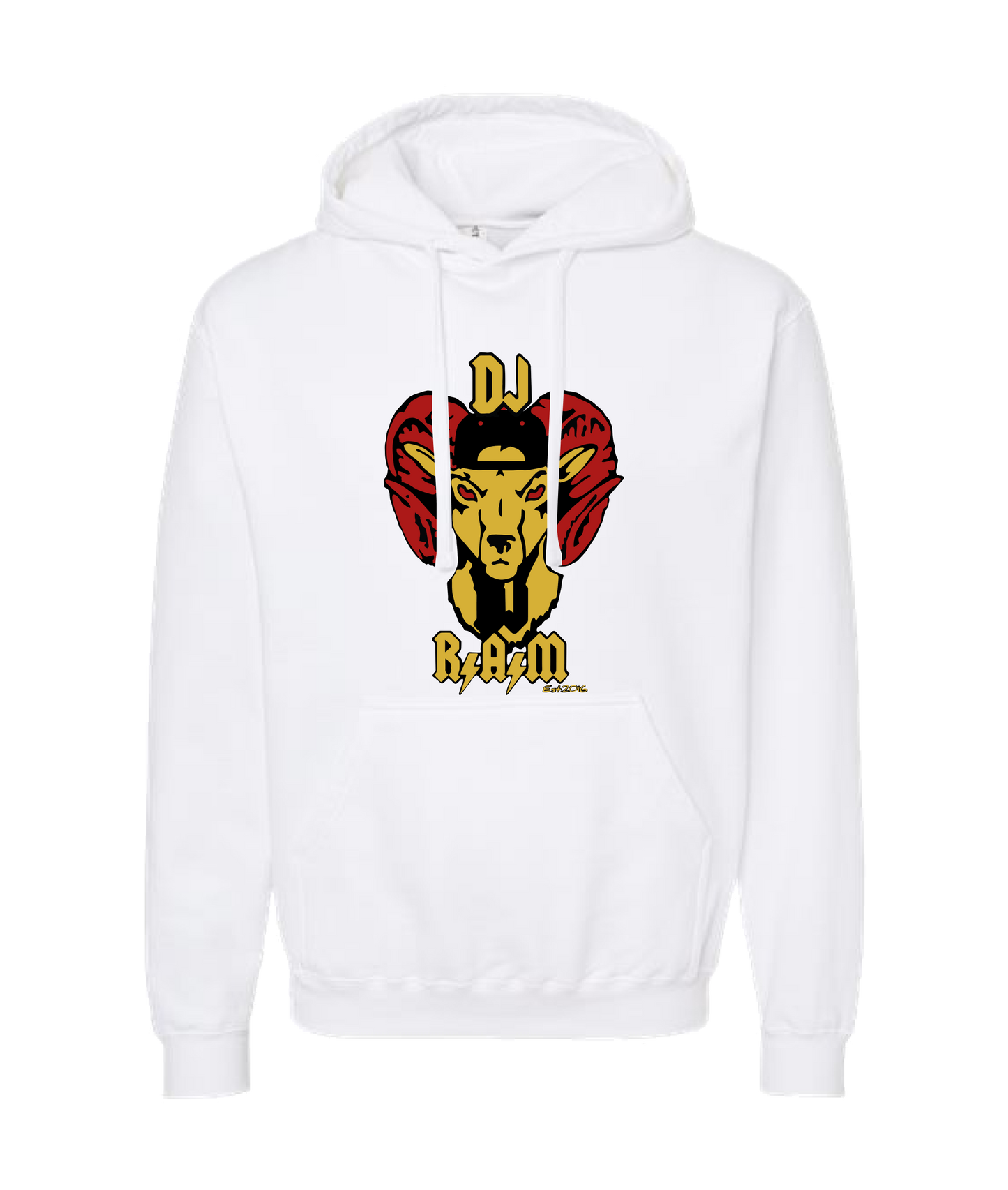 DJ R.A.M - Logo - White Hoodie