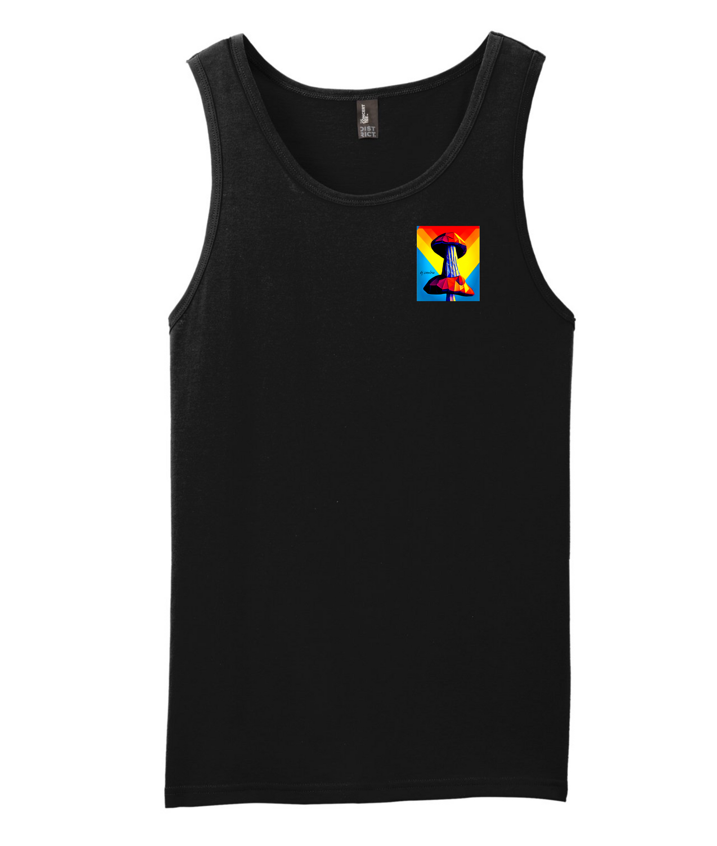 Dj Zombie - Shroom - Black Tank Top