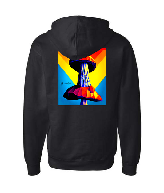 Dj Zombie - Shroom - Black Zip Hoodie