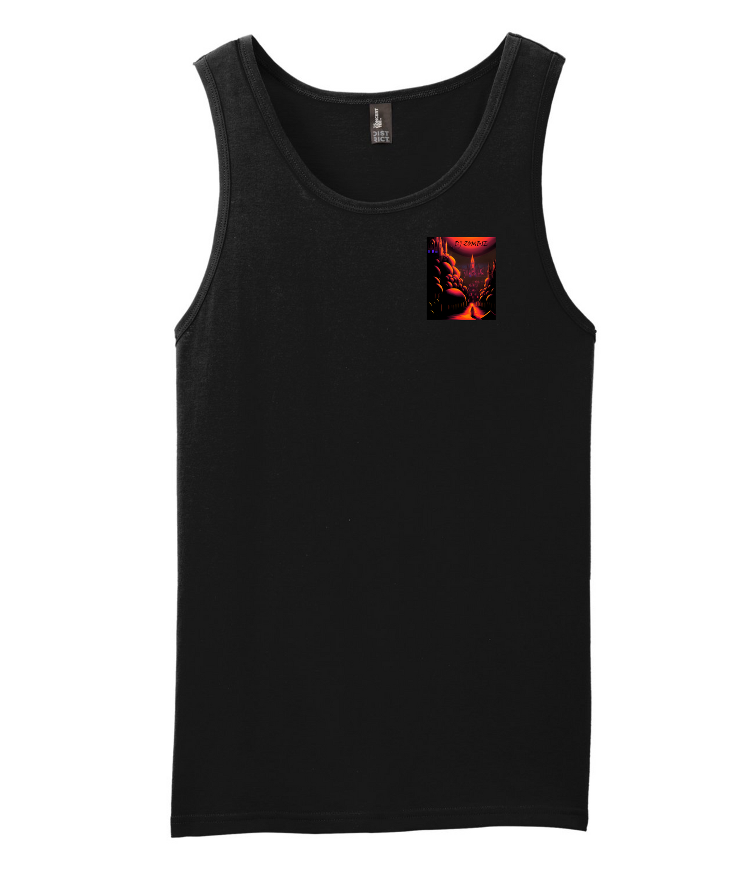 Dj Zombie - Mushroom Forest - Black Tank Top