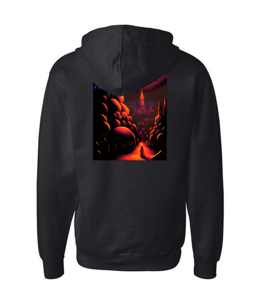 Dj Zombie - Mushroom Forest - Black Zip Hoodie