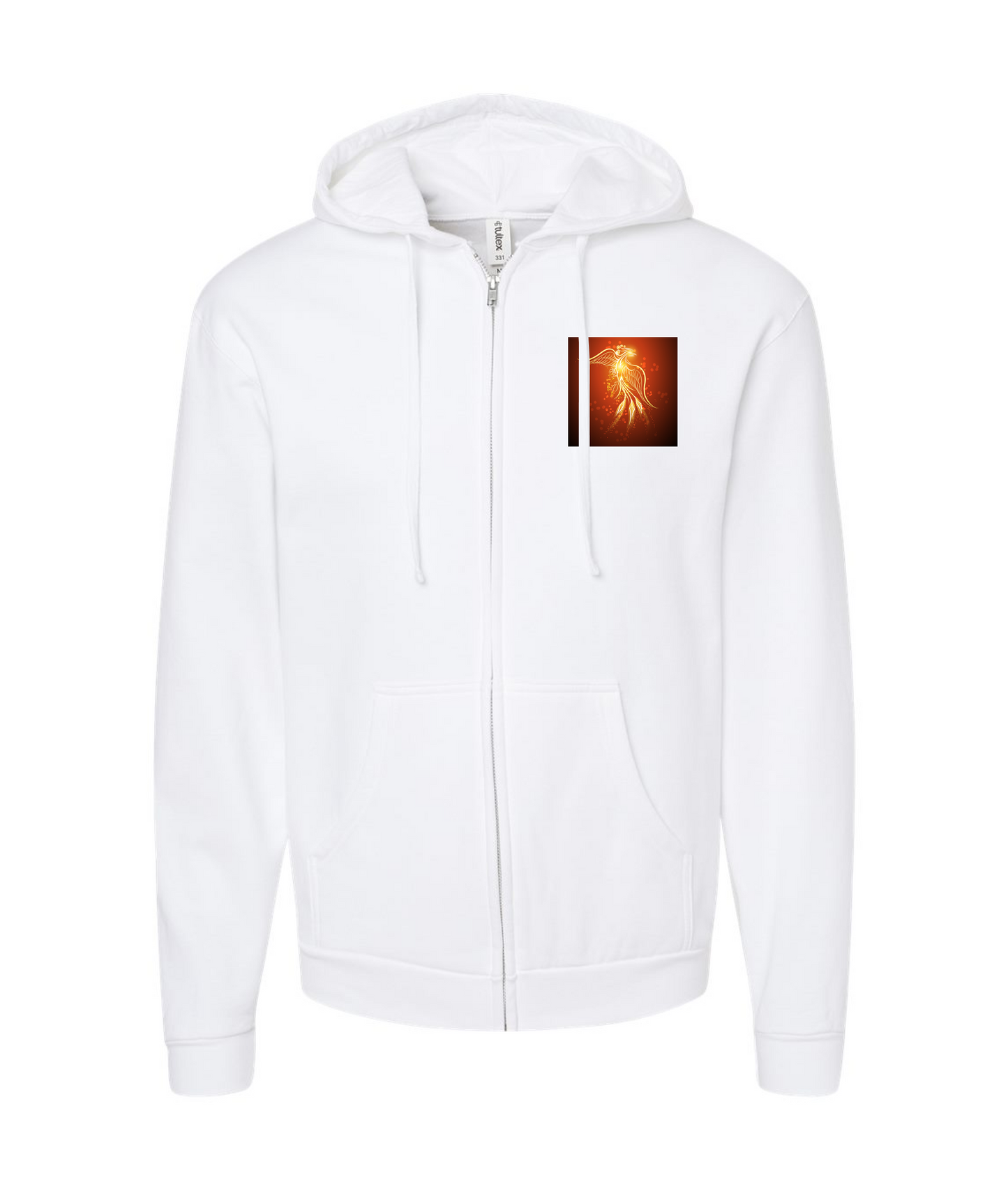 Donisha Lloyd - Feenix Logo - White Zip Hoodie