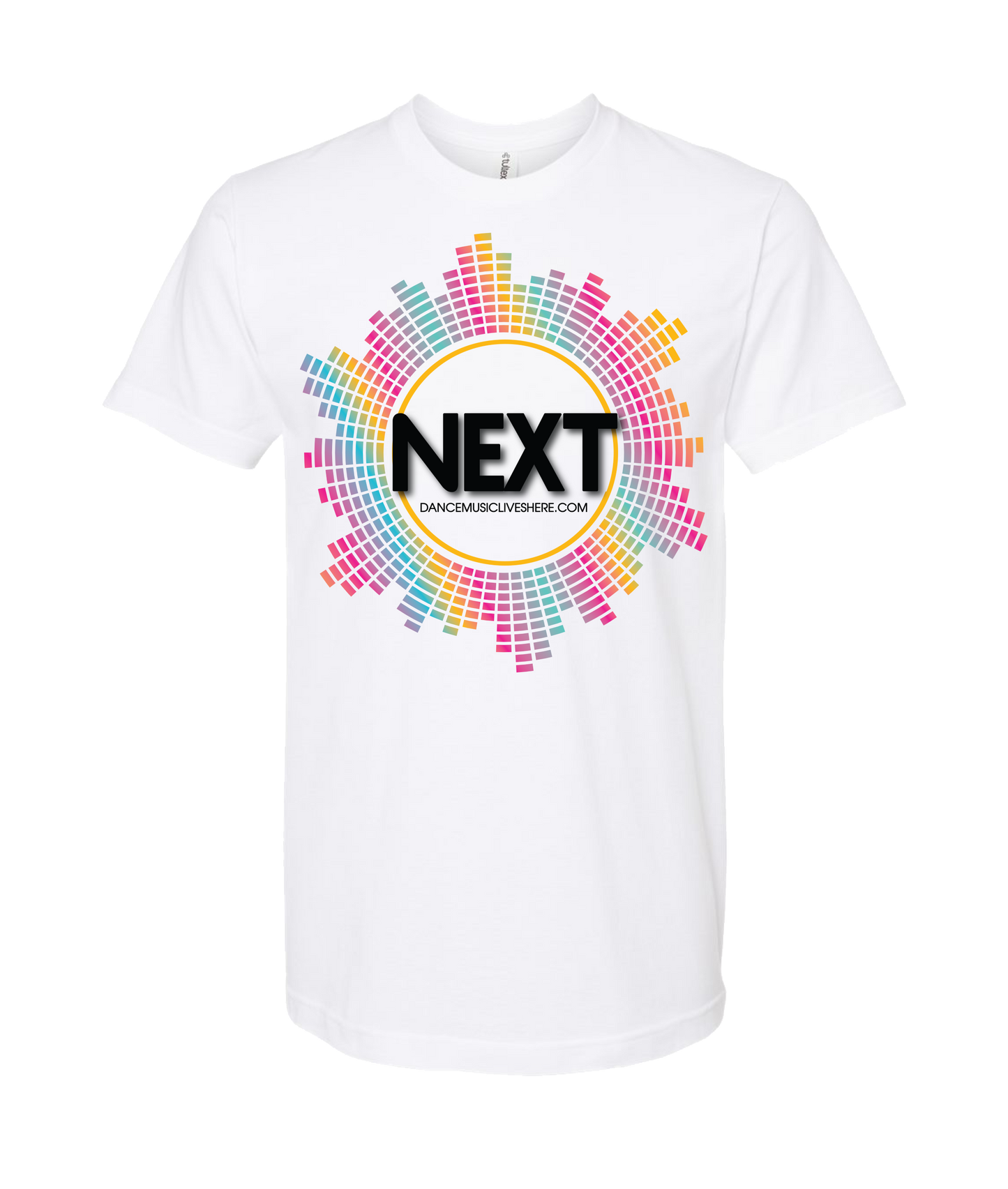 DanceMusicLiveshere.com - NEXT - White T Shirt
