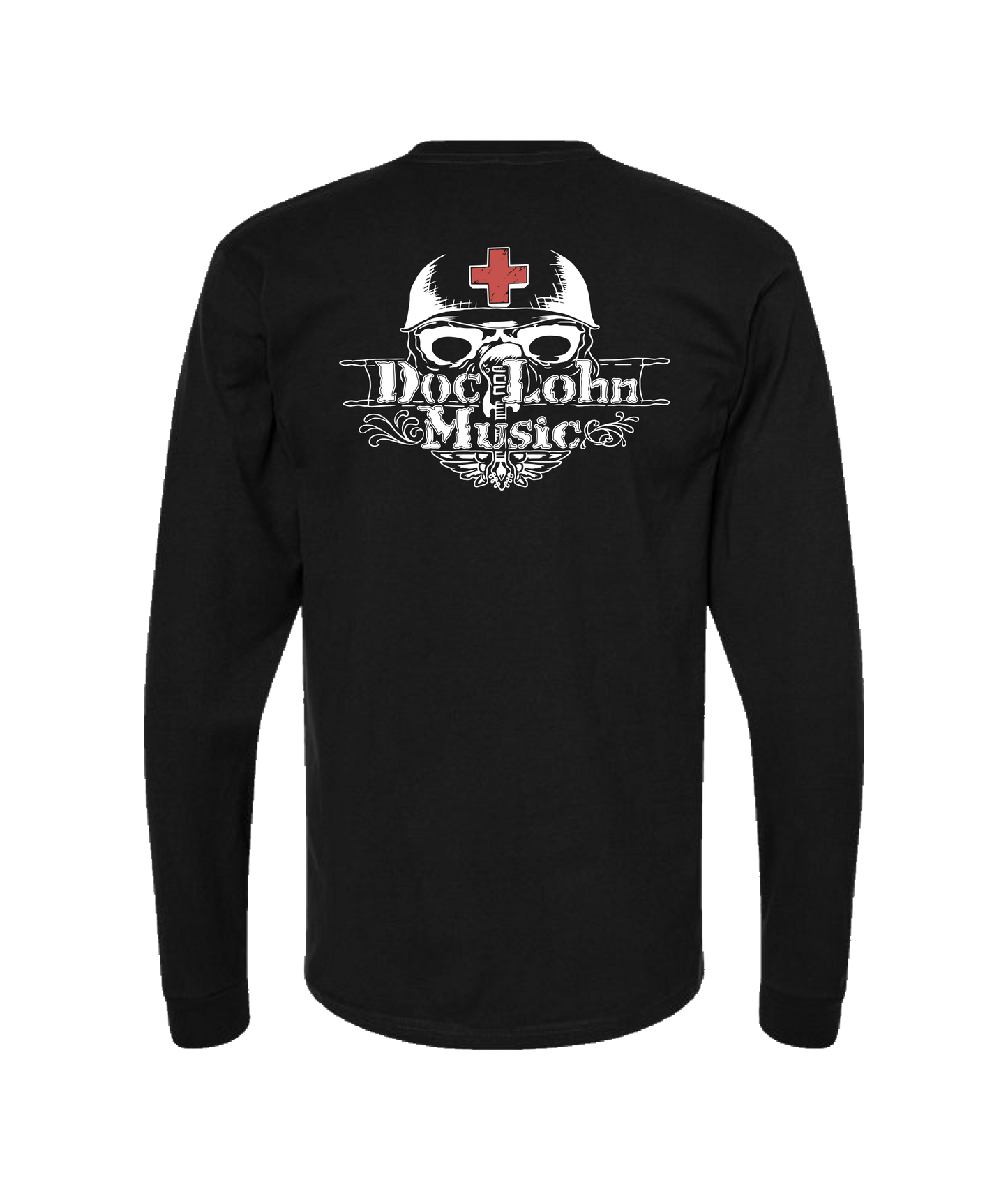 Doc Lohn Music - Music is Healing - Black Long Sleeve T