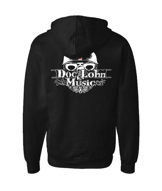 Doc Lohn Music - Music is Healing - Black Zip Up Hoodie